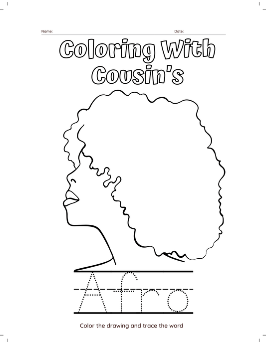 Coloring With Cousins : ABC Edition