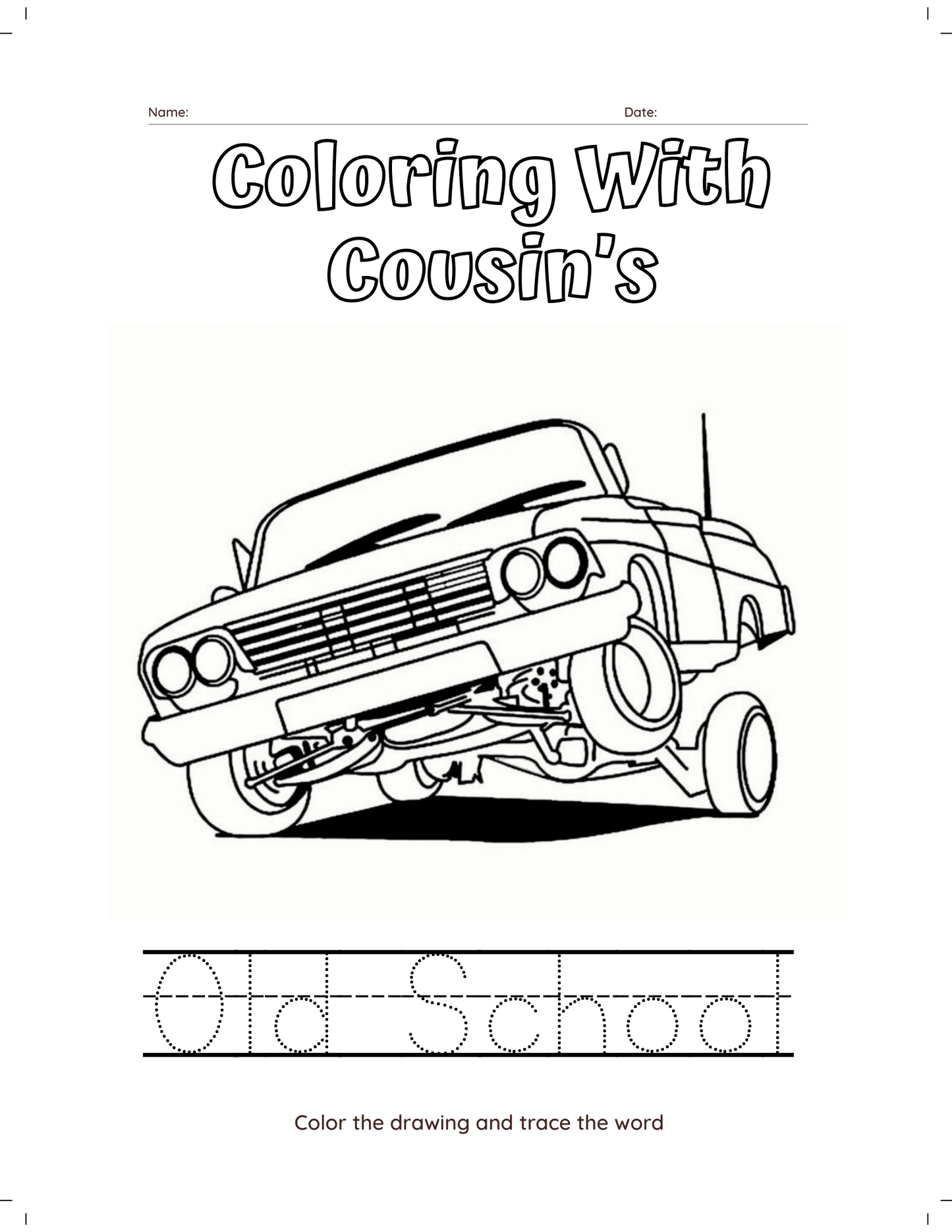 Coloring With Cousins : ABC Edition